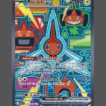 Rotom ex Foil Pokemon proxy card from Phantasmal Flames #126