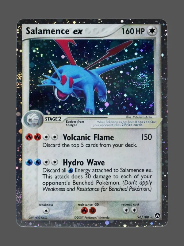 Salamence ex Galaxy Foil Pokemon proxy card from Power Keepers #96