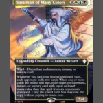 Saruman of Many Colors Surge Foil MTG proxy card from The Hobbit Eternal #75