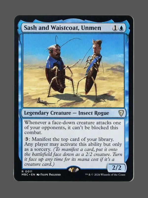 Sash and Waistcoat, Unmen Foil MTG proxy card from Mystery Booster Commander Edition #11
