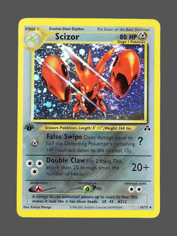 Scizor Regular Pokemon proxy card from Neo Discovery #10