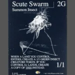 Scute Swarm Holo MTG proxy card from The Zeta Set #205