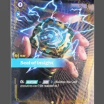 Seal of Insight Foil Riftbound proxy card from Spiritforged #229/221