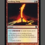 Seething Song Foil MTG proxy card from Ninth Edition #216