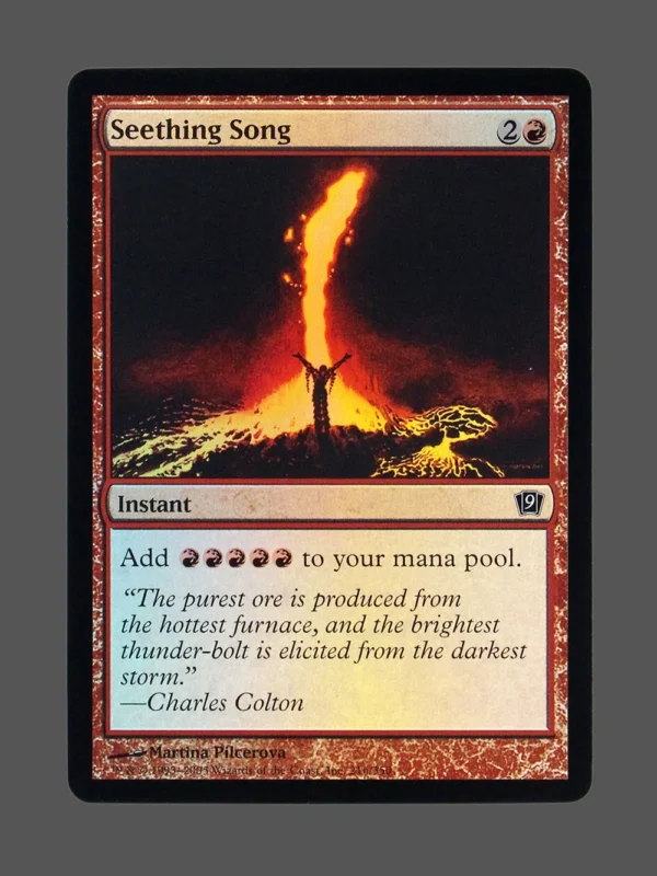 Seething Song Foil MTG proxy card from Ninth Edition #216