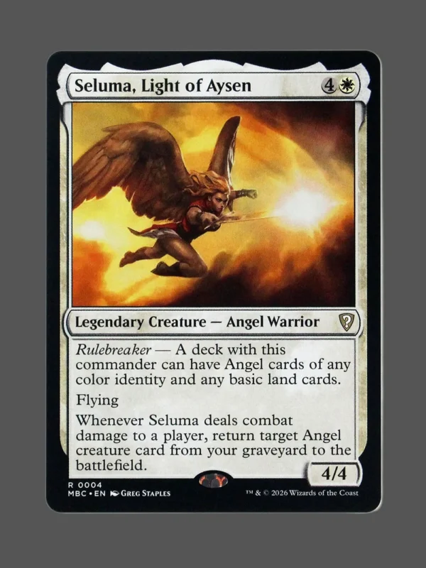 Seluma, Light of Aysen Foil MTG proxy card from Mystery Booster Commander Edition #4