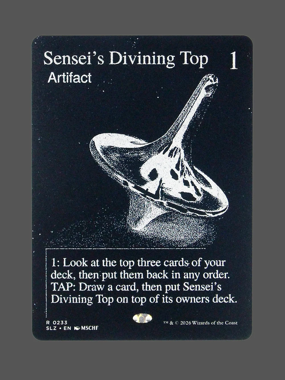 senseis-divining-top-233.webp Sensei's Divining Top Holo MTG proxy card from The Zeta Set #233