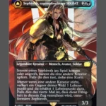 Sephiroth, Fabled SOLDIER/Sephiroth, One-Winged Angel Surge Foil MTG proxy card from Final Fantasy #527