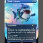 Shark Typhoon Foil MTG proxy card from Secret Lair Drop #2578