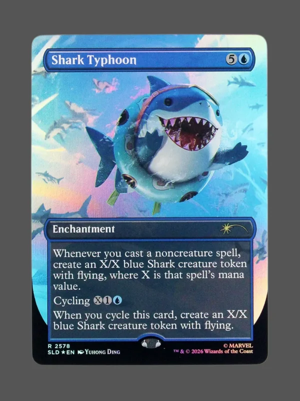 Shark Typhoon Foil MTG proxy card from Secret Lair Drop #2578