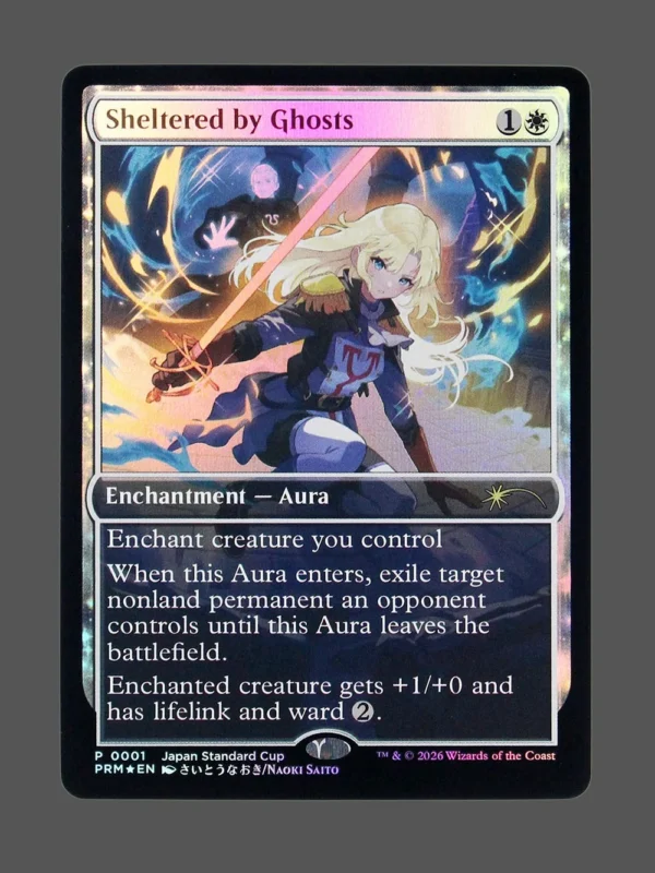Sheltered by Ghosts Foil MTG proxy card from Japan Standard Cup #2026-1