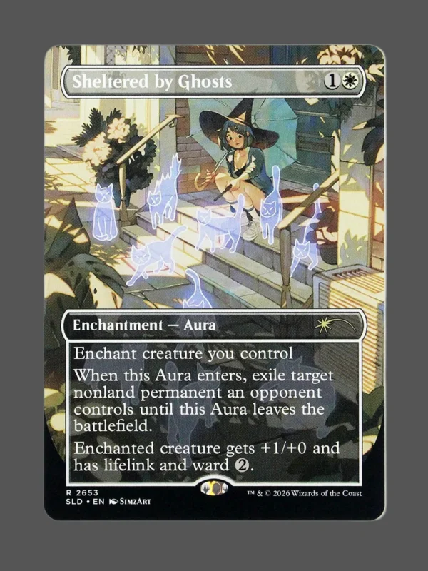 Sheltered by Ghosts Holo MTG proxy card from Secret Lair Drop #2653