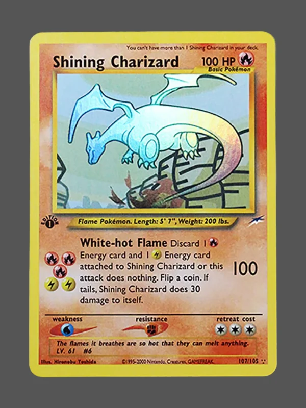 Shining Charizard Regular Pokemon proxy card from Neo Destiny #107
