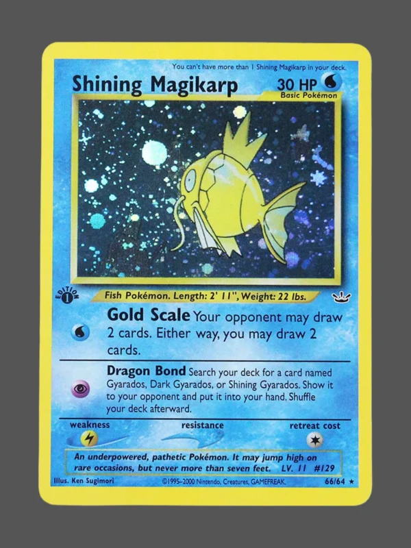 Shining Magikarp Regular Pokemon proxy card from Neo Revelation #66