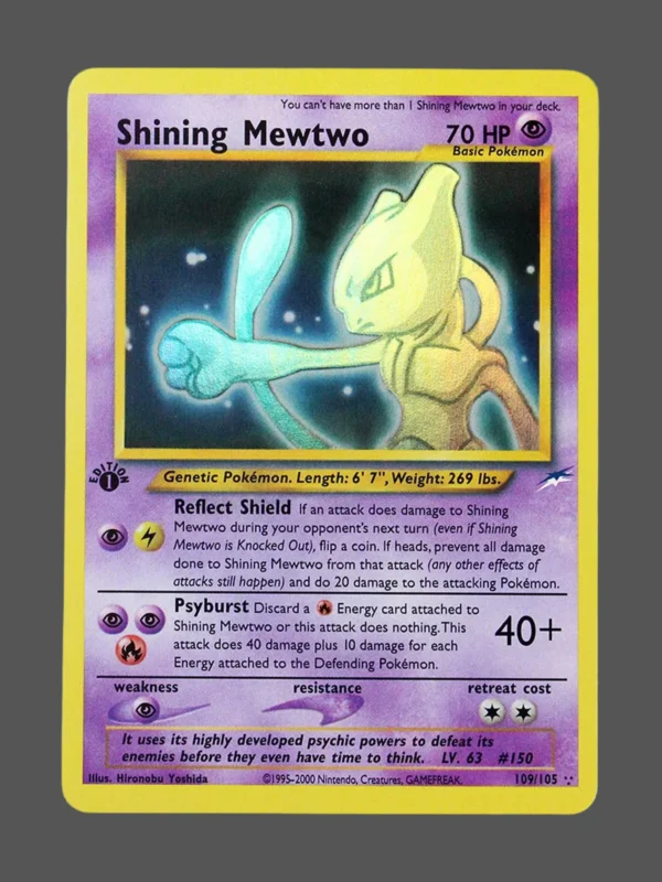 Shining Mewtwo Regular Pokemon proxy card from Neo Destiny #109