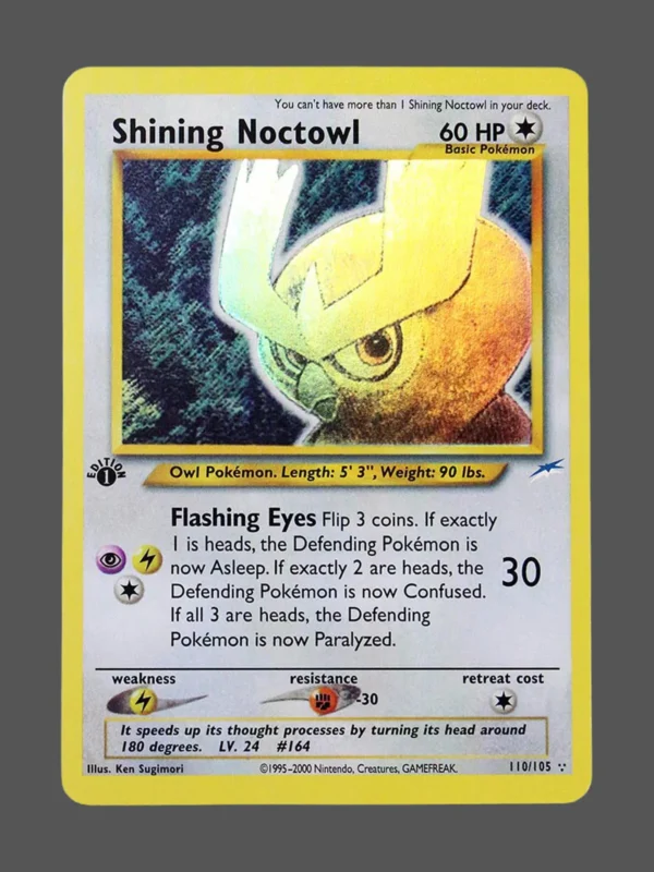 Shining Noctowl Regular Pokemon proxy card from Neo Destiny #110