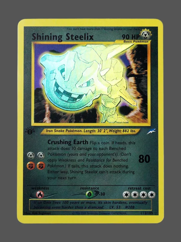 Shining Steelix Regular Pokemon proxy card from Neo Destiny #112