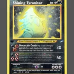 Shining Tyranitar Regular Pokemon proxy card from Neo Destiny #113