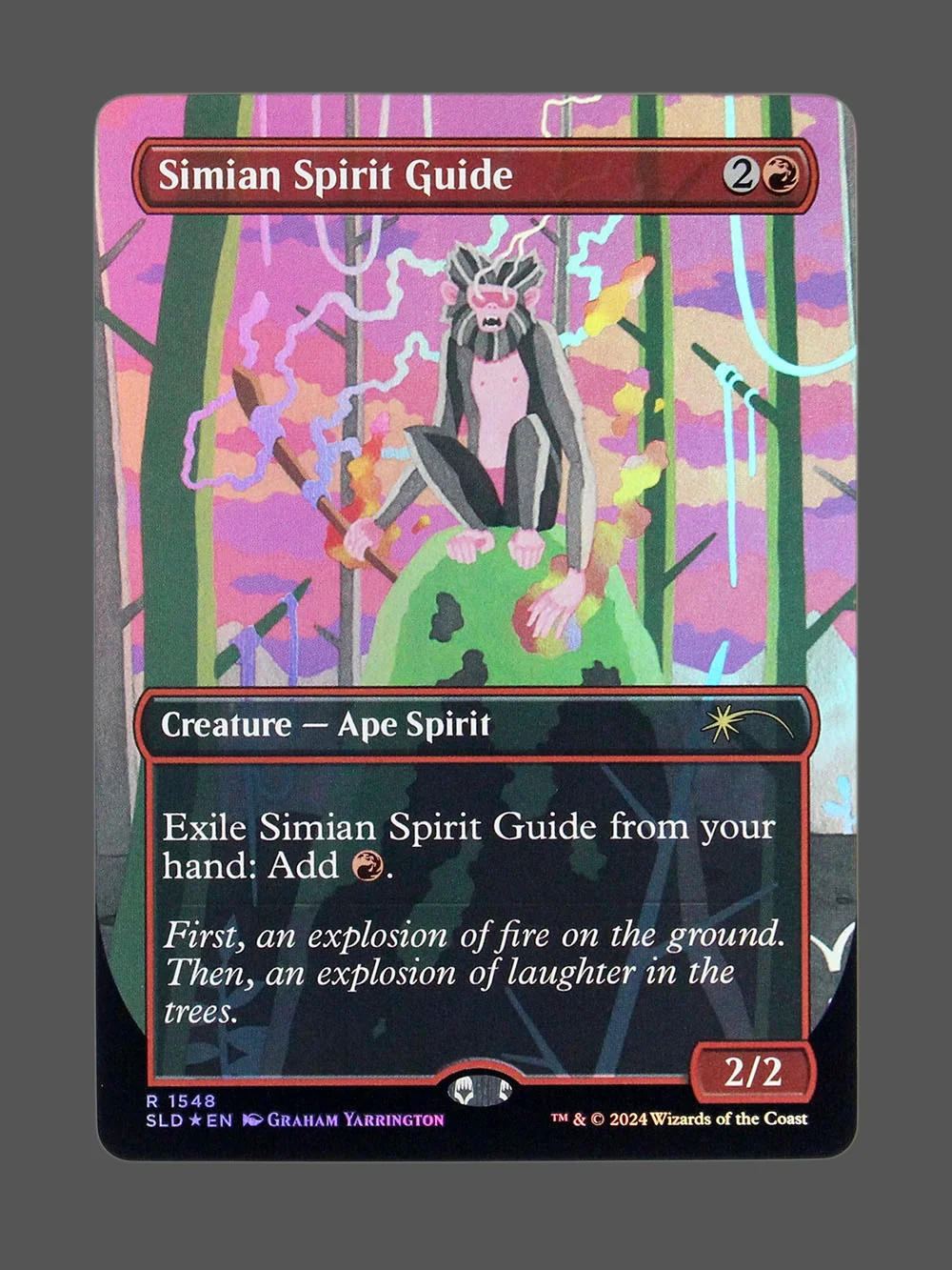 simian-spirit-guide-1548-foil.webp Simian Spirit Guide Foil MTG proxy card from Secret Lair Drop #1548