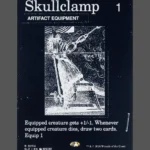 Skullclamp Holo MTG proxy card from The Zeta Set #234
