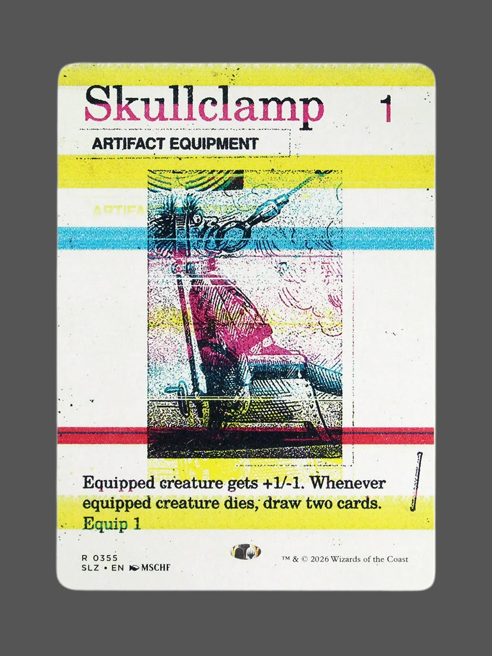 skullclamp-355.webp Skullclamp Holo MTG proxy card from The Zeta Set #355