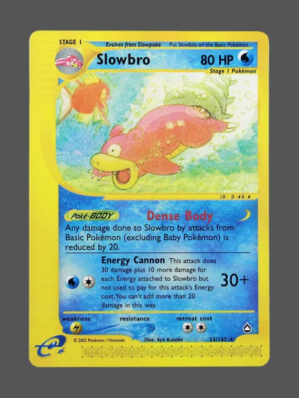 Slowbro Regular Pokemon proxy card from Aquapolis #33