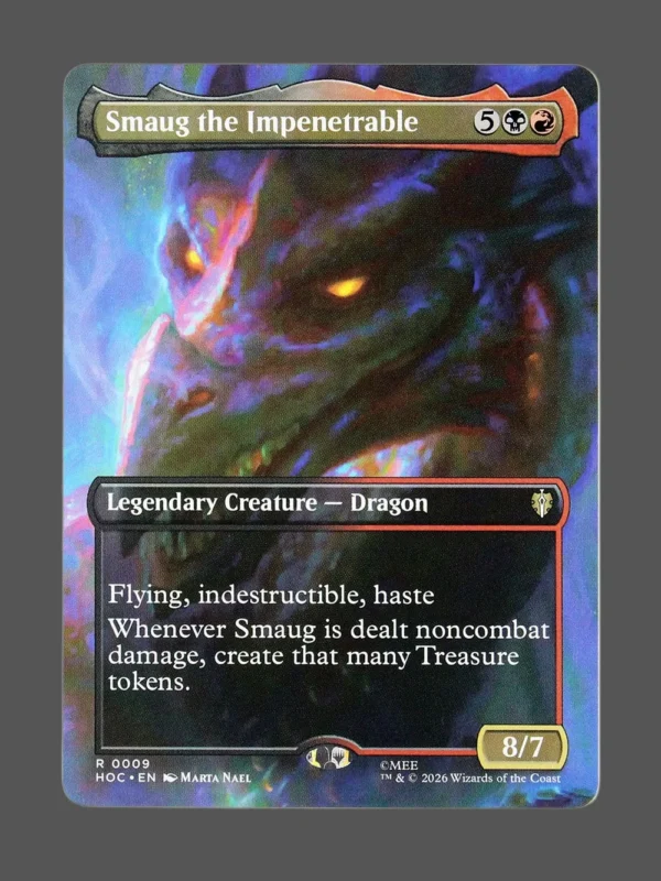 Smaug the Impenetrable Holo MTG proxy card from The Hobbit Eternal #9