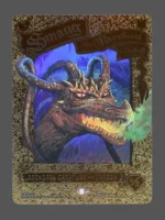 Smaug the Magnificent Foil MTG proxy card from The Hobbit #249