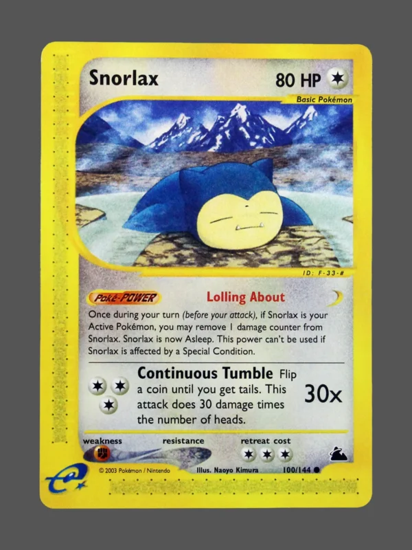 Snorlax Regular Pokemon proxy card from Skyridge #100