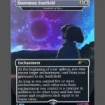 Snowman Starfield Foil MTG proxy card from Secret Lair Drop #2822