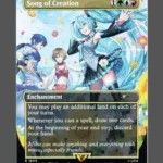 Song of Creation Holo MTG proxy card from Secret Lair Drop #1603