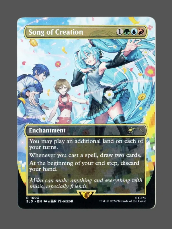 Song of Creation Holo MTG proxy card from Secret Lair Drop #1603