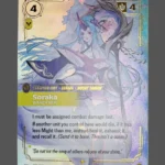 Soraka - Wanderer Foil Riftbound proxy card from Spiritforged #239/221