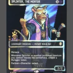 Splinter, the Mentor Surge Foil MTG proxy card from Teenage Mutant Ninja Turtles Eternal #89