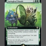 Springleaf Parade Holo MTG proxy card from Lorwyn Eclipsed Commander #39
