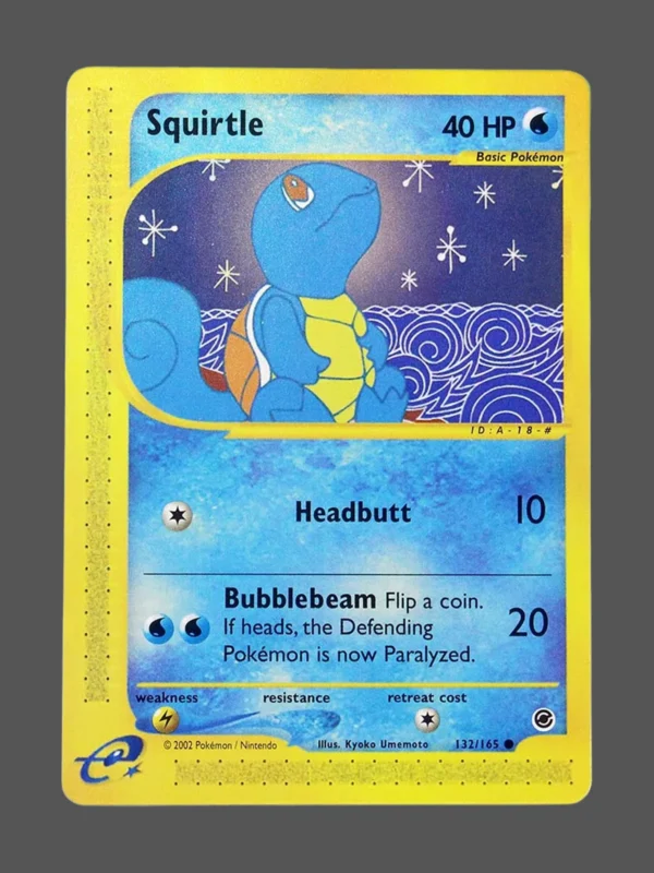 Squirtle Regular Pokemon proxy card from Expedition #132
