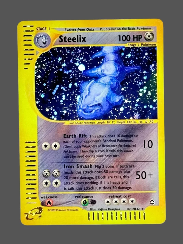 Steelix Regular Pokemon proxy card from Aquapolis #H23