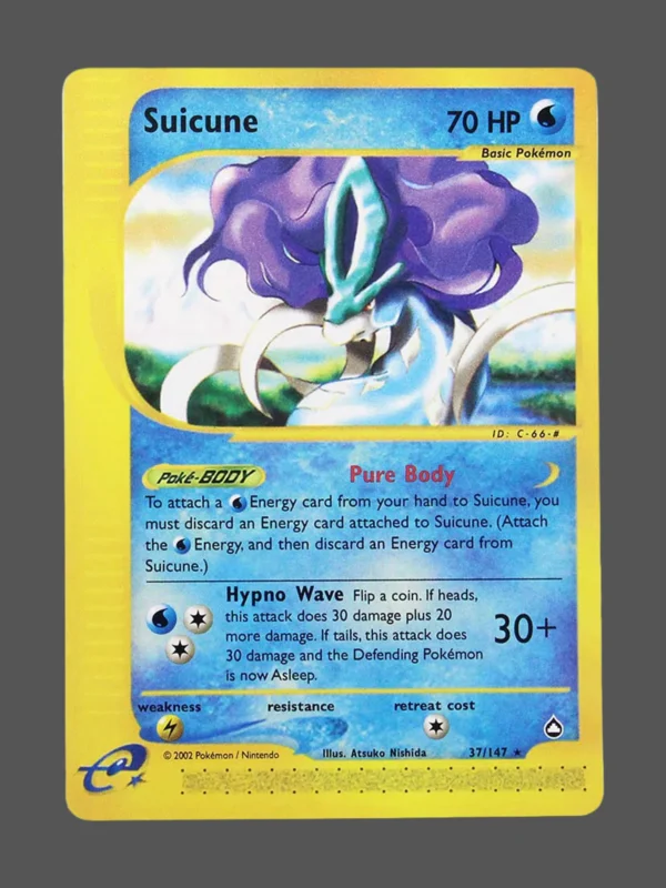 Suicune Regular Pokemon proxy card from Aquapolis #37