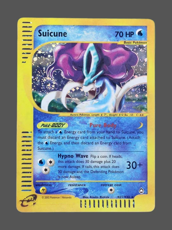 Suicune Foil Pokemon proxy card from Aquapolis #H25
