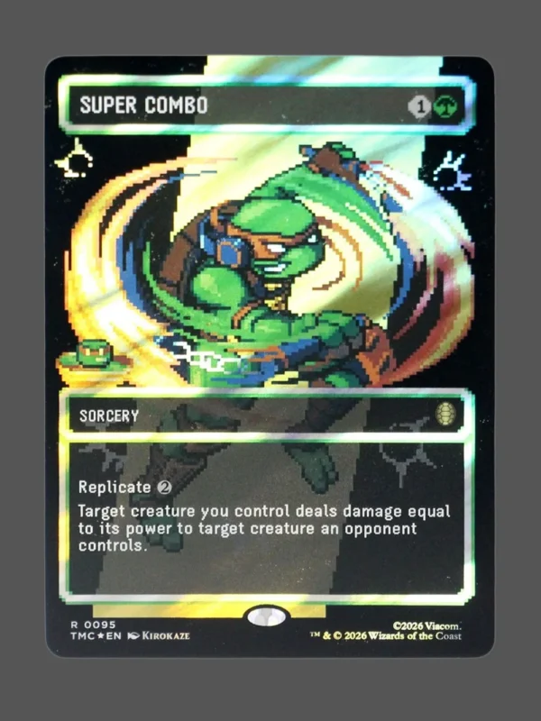 Super Combo Surge Foil MTG proxy card from Teenage Mutant Ninja Turtles Eternal #95