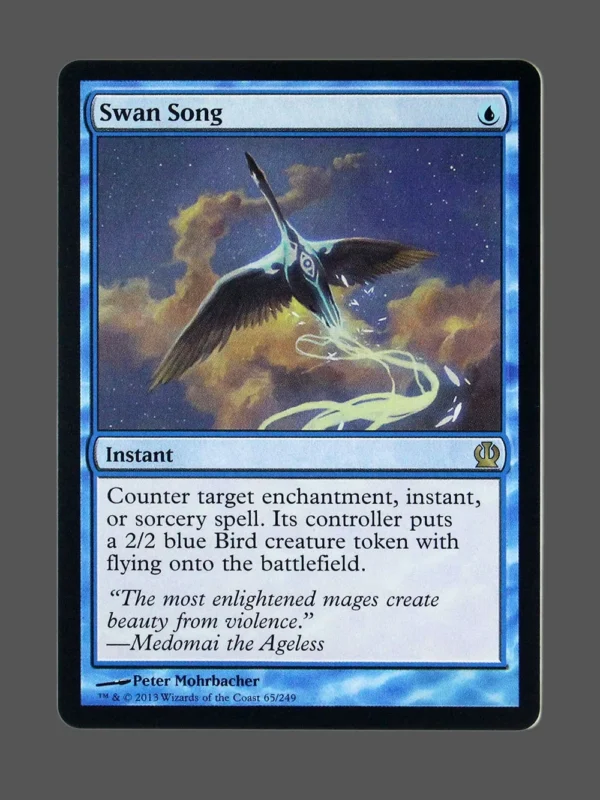 Swan Song Holo MTG proxy card from Theros #65