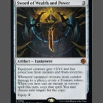 Sword of Wealth and Power Holo MTG proxy card from The Big Score #26