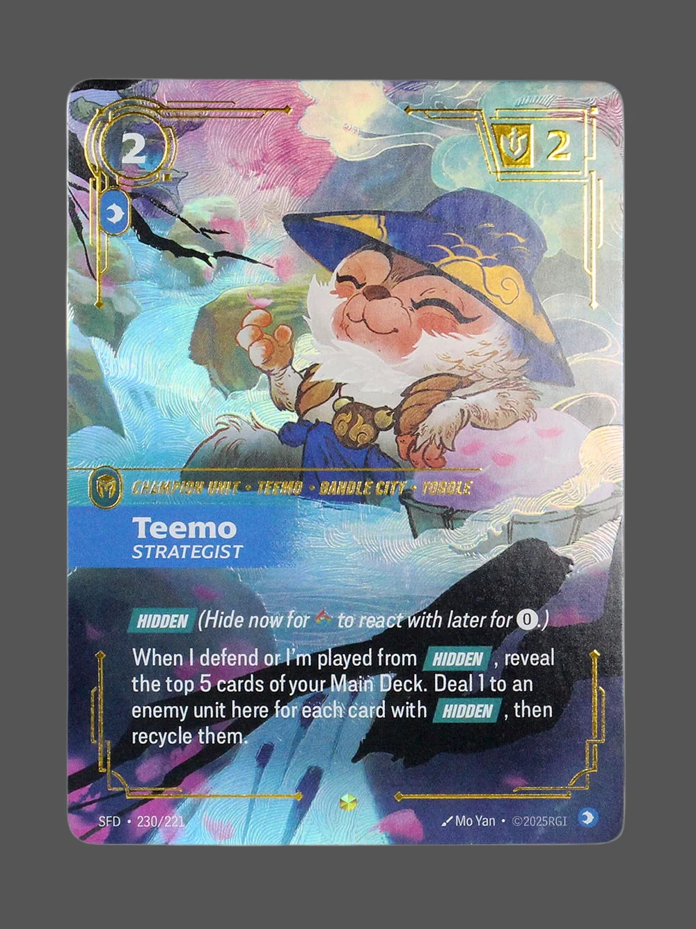 teemo-strategist-230-221-foil.webp Teemo - Strategist Foil Riftbound proxy card from Spiritforged #230/221