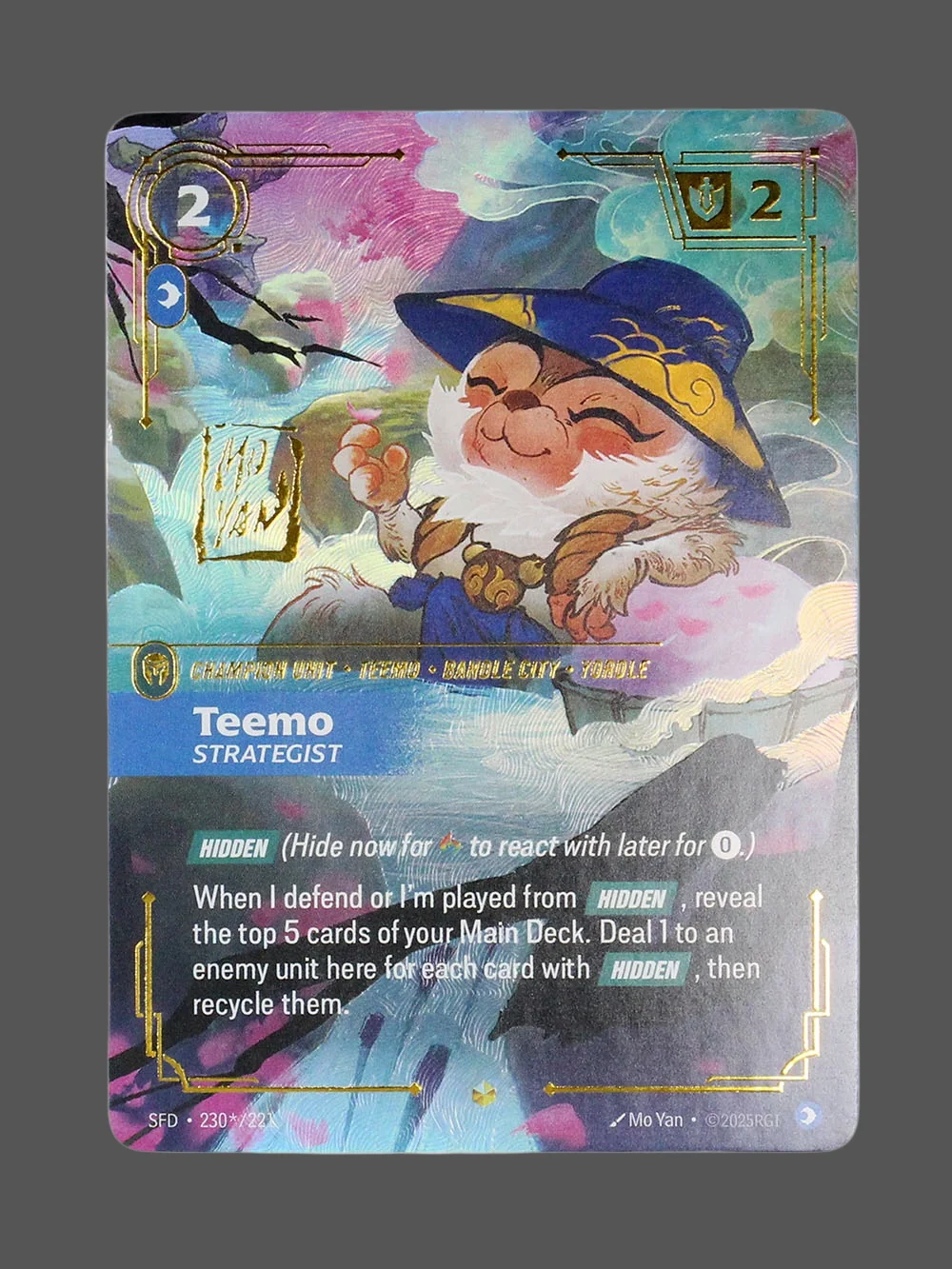 teemo-strategist-230-star-221-signaturefoil.webp Teemo - Strategist Signature Foil Riftbound proxy card from Spiritforged #230*/221