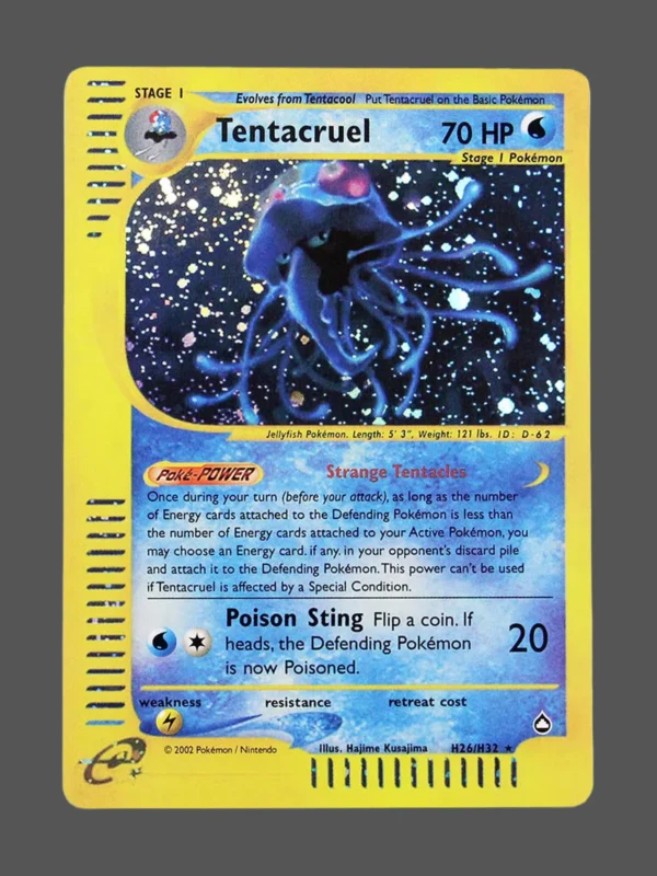 Tentacruel Regular Pokemon proxy card from Aquapolis #H26