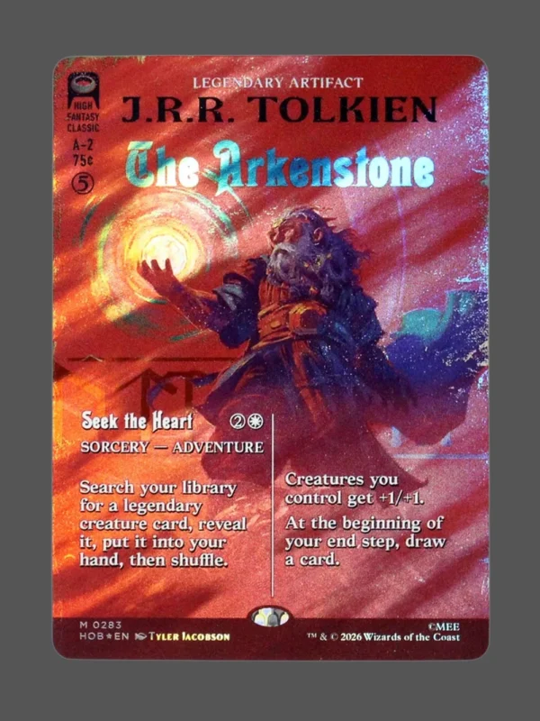 The Arkenstone Surge Foil MTG proxy card from The Hobbit #283