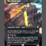 The Black Gate Surge Foil MTG proxy card from The Hobbit Eternal #87