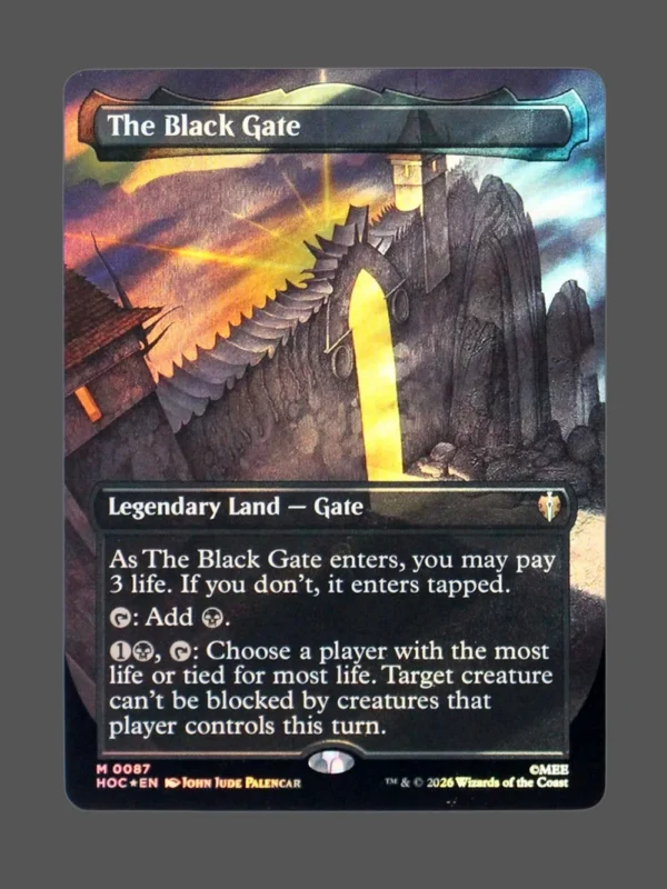 The Black Gate Surge Foil MTG proxy card from The Hobbit Eternal #87