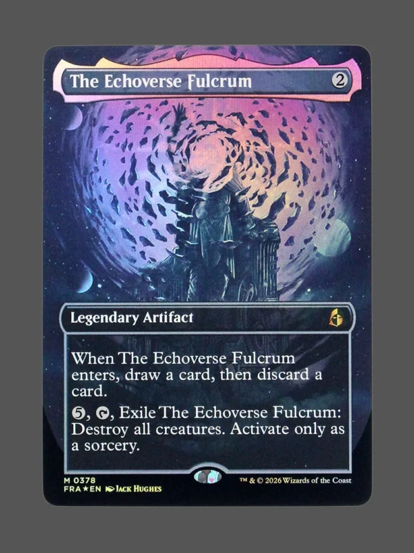 The Echoverse Fulcrum Foil MTG proxy card from Reality Fracture #378