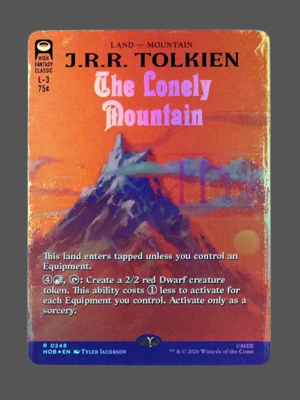 The Lonely Mountain Foil MTG proxy card from The Hobbit #248